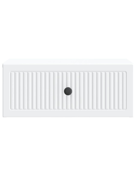Armadio da Notte con cassetto 2 pcs Bianco 49 x 34,5 x 20 cm