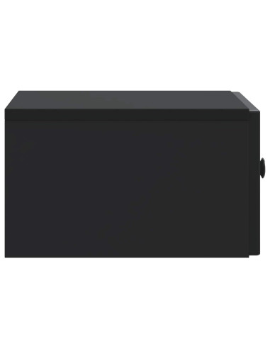 Armadio da Notte Nero 49 x 34,5 x 20 cm Legno ingegnerizzato