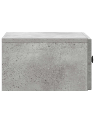 Armadio da Notte con cassetto Grigio Cemento 49 x 34,5 x 20 cm