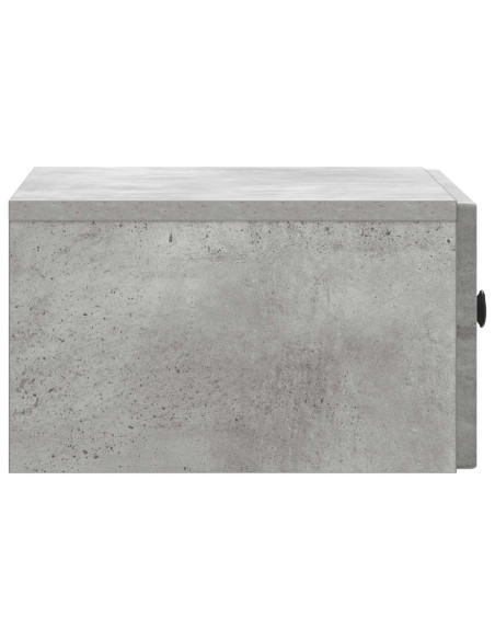 Armadio da Notte con cassetto Grigio Cemento 49 x 34,5 x 20 cm