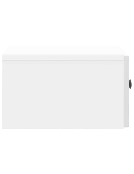 Armadio da Notte con cassetto Bianco Lucido 49 x 34,5 x 20 cm