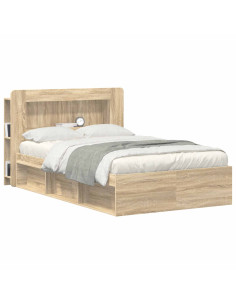 Testata del letto Rovere Sonoma Legno ingegnerizzato 2