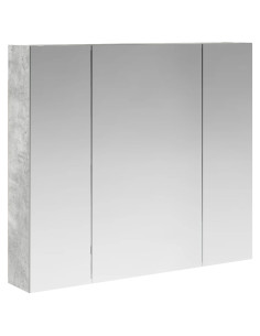 Mobiletto per specchio da bagno con lo scaffale Grigio cemento 2