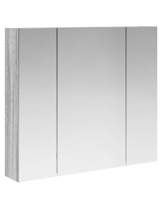 Mobiletto per specchio da bagno Grigio Sonoma 80 x 14.5 x 70 cm 2