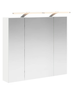 Mobiletto per specchio da bagno Bianco 80 x 14.5 x 70 cm 2