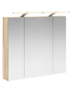 Mobiletto per specchio da bagno Rovere Sonoma 80 x 14.5 x 70 cm 2