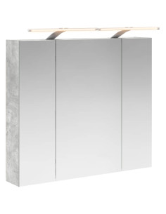 Mobiletto per specchio da bagno con lo scaffale Grigio cemento 2
