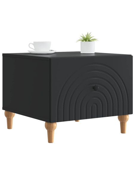 Tavolino da salotto Nero 49 x 50 x 40 cm Legno ingegnerizzato