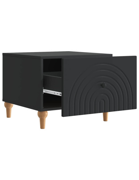 Tavolino da salotto Nero 49 x 50 x 40 cm Legno ingegnerizzato