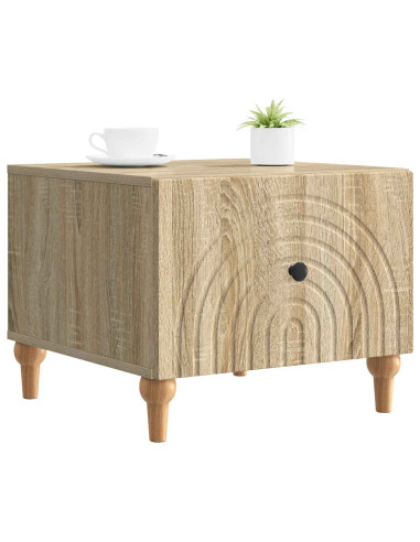 Tavolino da salotto con cassetto Rovere Sonoma 49 x 50 x 40 cm