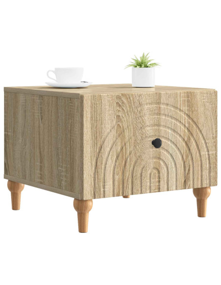 Tavolino da salotto con cassetto Rovere Sonoma 49 x 50 x 40 cm