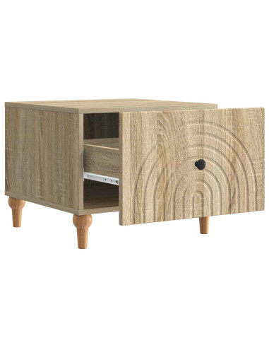 Tavolino da salotto con cassetto Rovere Sonoma 49 x 50 x 40 cm