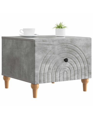 Tavolino da salotto con cassetto Grigio Cemento 49 x 50 x 40 cm