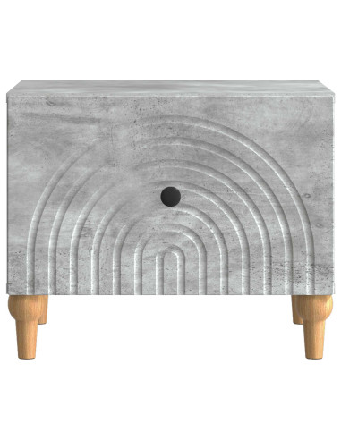 Tavolino da salotto con cassetto Grigio Cemento 49 x 50 x 40 cm