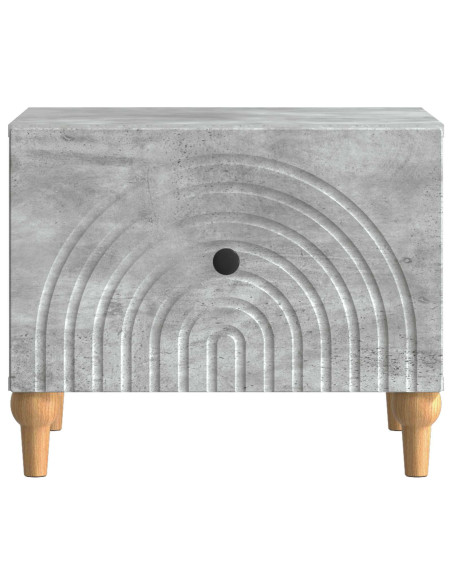 Tavolino da salotto con cassetto Grigio Cemento 49 x 50 x 40 cm