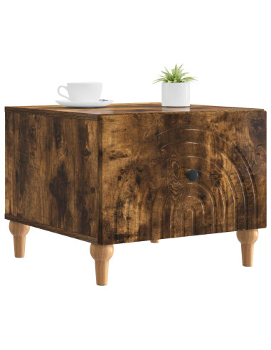 Tavolino da salotto con cassetto Rovere Fumo 49 x 50 x 40 cm
