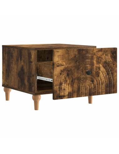 Tavolino da salotto con cassetto Rovere Fumo 49 x 50 x 40 cm