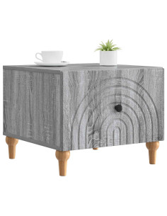 Tavolino da salotto con cassetto Grigio Sonoma 49 x 50 x 40 cm 2