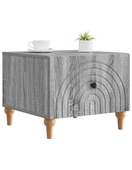 Tavolino da salotto con cassetto Grigio Sonoma 49 x 50 x 40 cm