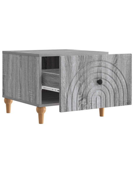 Tavolino da salotto con cassetto Grigio Sonoma 49 x 50 x 40 cm