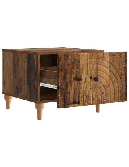 Tavolino da salotto con cassetto Legno antico 49 x 50 x 40 cm