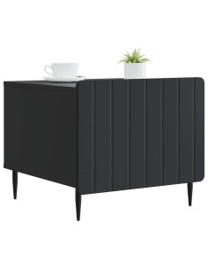 Tavolino da salotto Nero 49 x 50 x 42 cm Legno ingegnerizzato 2