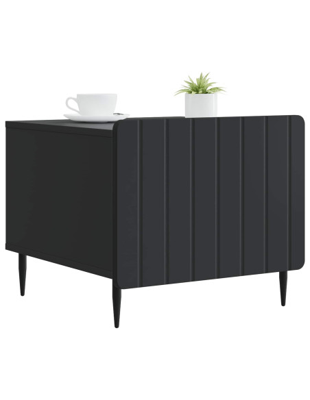 Tavolino da salotto Nero 49 x 50 x 42 cm Legno ingegnerizzato