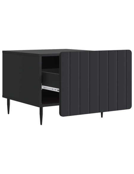 Tavolino da salotto Nero 49 x 50 x 42 cm Legno ingegnerizzato