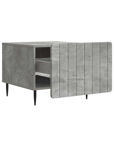 Tavolino da salotto con cassetto Grigio Cemento 49 x 50 x 42 cm