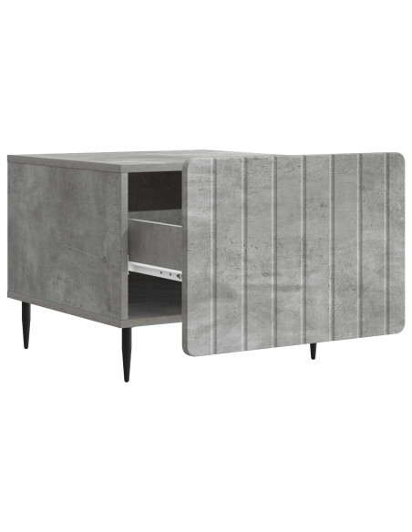 Tavolino da salotto con cassetto Grigio Cemento 49 x 50 x 42 cm