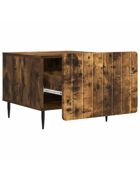 Tavolino da salotto con cassetto Rovere Fumo 49 x 50 x 42 cm