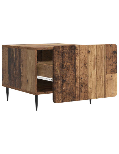 Tavolino da salotto con cassetto Legno antico 49 x 50 x 42 cm