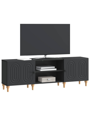 Mobile TV Nero 150 x 31 x 50 cm Legno ingegnerizzato