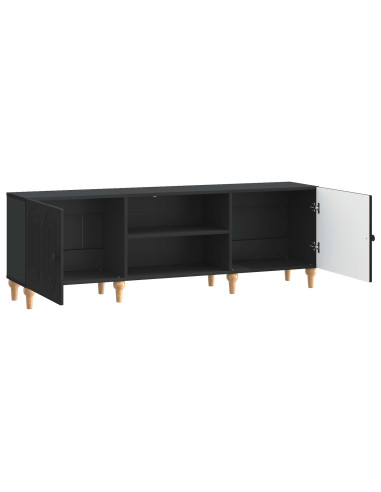 Mobile TV Nero 150 x 31 x 50 cm Legno ingegnerizzato