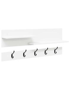 Appendiabiti a muro Bianco 90 x 15 x 36 cm Legno multistrato 2