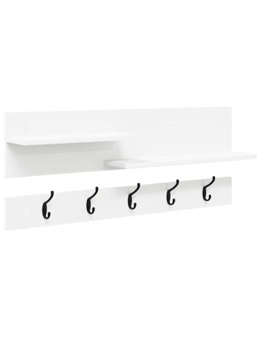 Appendiabiti a muro Bianco 90 x 15 x 36 cm Legno multistrato