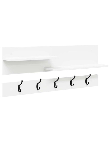 Appendiabiti a muro Bianco 90 x 15 x 36 cm Legno multistrato