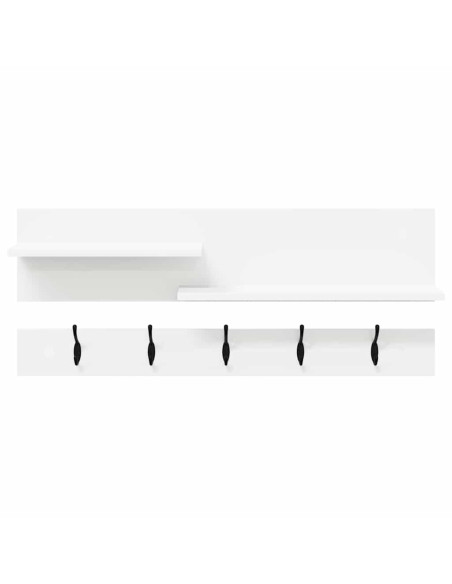Appendiabiti a muro Bianco 90 x 15 x 36 cm Legno multistrato