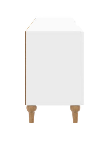 Mobile TV Bianco Lucido 150 x 31 x 50 cm Legno ingegnerizzato