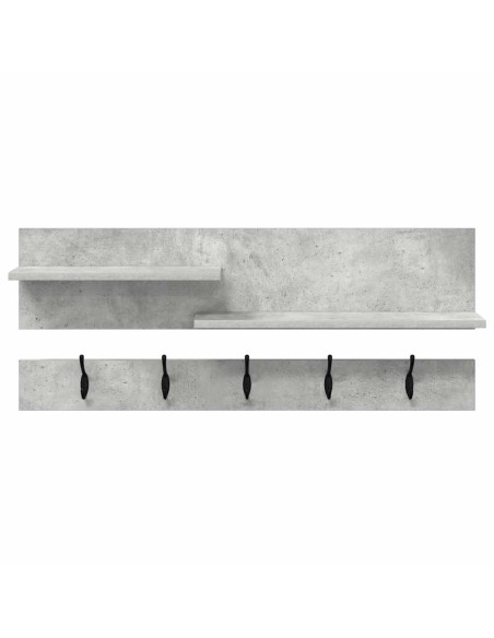 Appendiabiti a muro Grigio cemento 90 x 15 x 36 cm