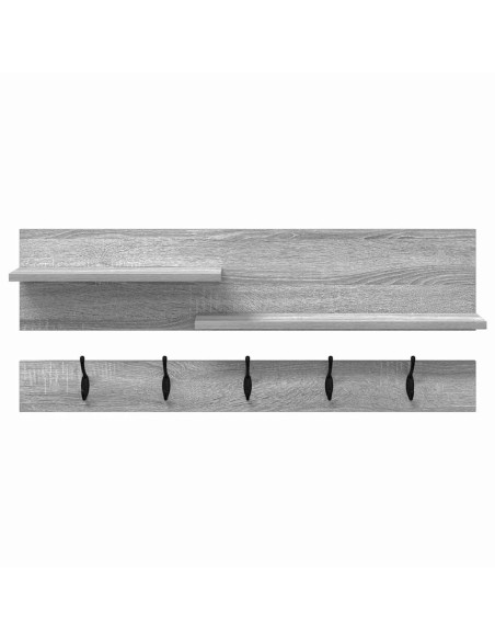 Appendiabiti a muro Grigio Sonoma 90 x 15 x 36 cm
