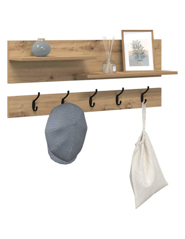 Appendiabiti a muro Rovere artigianale 90 x 15 x 36 cm