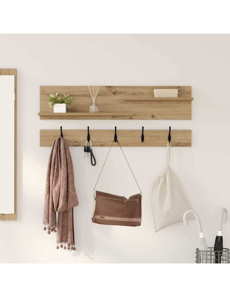 Appendiabiti a muro Rovere artigianale 90 x 15 x 36 cm