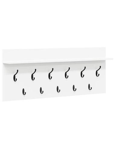 Appendiabiti a muro Bianco 100 x 40 x 12 cm Legno multistrato