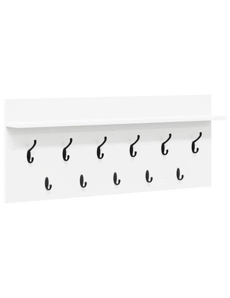Appendiabiti a muro Bianco 100 x 40 x 12 cm Legno multistrato
