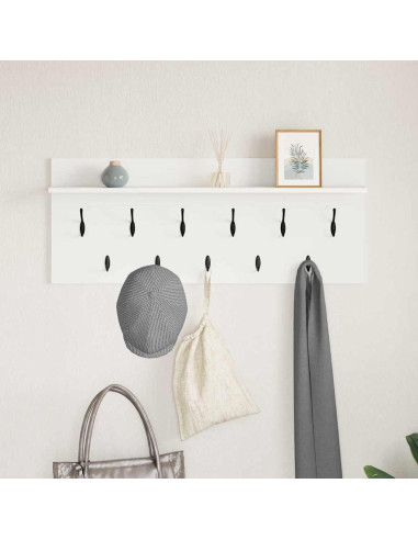 Appendiabiti a muro Bianco 100 x 40 x 12 cm Legno multistrato