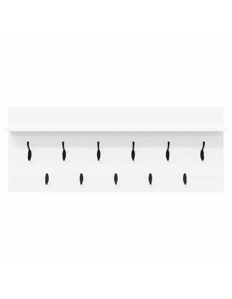 Appendiabiti a muro Bianco 100 x 40 x 12 cm Legno multistrato