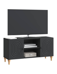 Mobile TV Nero 102 x 34,5 x 50 cm Legno ingegnerizzato 2