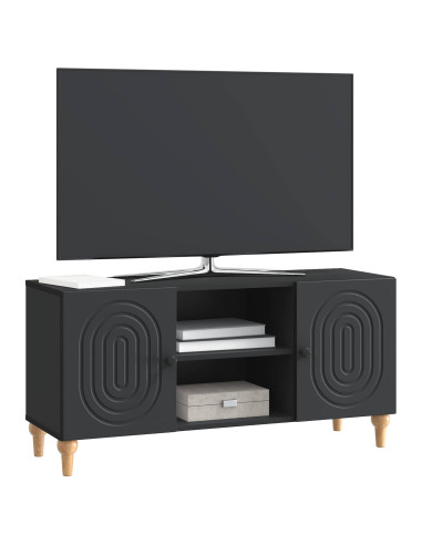 Mobile TV Nero 102 x 34,5 x 50 cm Legno ingegnerizzato