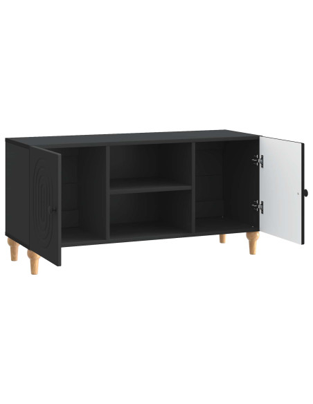 Mobile TV Nero 102 x 34,5 x 50 cm Legno ingegnerizzato